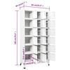 vidaXL Locker Cabinet with 18 Compartments Metal 90x40x180 cm