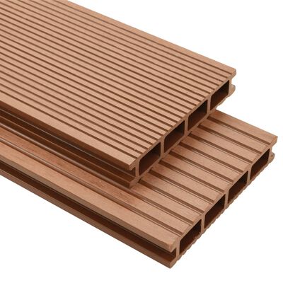 vidaXL WPC Decking Boards with Accessories 30 m² 4 m Brown
