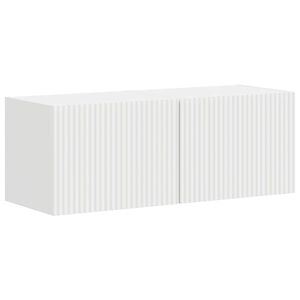 vidaXL TV Wall Cabinet 2 pcs White Engineered Wood