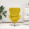 vidaXL Egg Chair Yellow Velvet