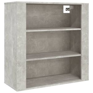 vidaXL Wall Cabinet Concrete Grey 80x33x80 cm Engineered Wood