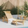 vidaXL Sun Lounger 55x199x30 cm Bamboo