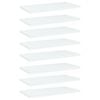 vidaXL Bookshelf Boards 8 pcs White 40x20x1,5 cm Engineered Wood