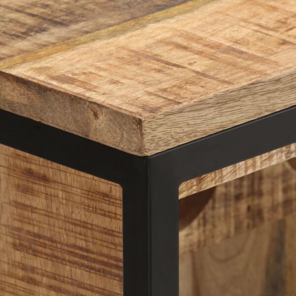 vidaXL Wine Cabinet 62x33x78.5 cm Rough Mango Wood