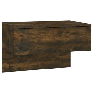 vidaXL Wall-mounted Bedside Cabinet | Smoked oak | Engineered wood