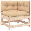 vidaXL 7 Piece Garden Lounge Set with Cushions Solid Wood