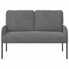 vidaXL Sofas with Cushion 110cm Dark Grey Plywood