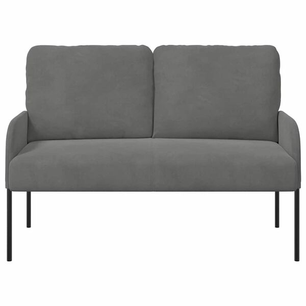 vidaXL Sofas with Cushion 110cm Dark Grey Plywood