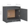 vidaXL Bedside Cabinets 2 pcs Grey 40x30.5x40 cm Solid Pinewood