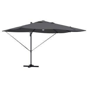 vidaXL Umbrella Anthracite 351 x 250 x 253 cm Polyester and Aluminium
