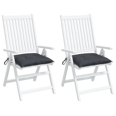 vidaXL Chair Cushions 2 pcs Anthracite 50x50x7 cm Oxford Fabric