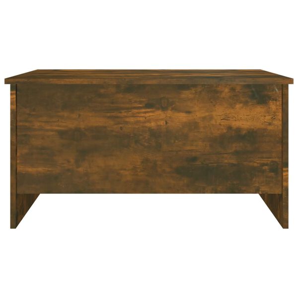 vidaXL Coffee Table Smoked Oak 80x55.5x41.5 cm Engineered Wood