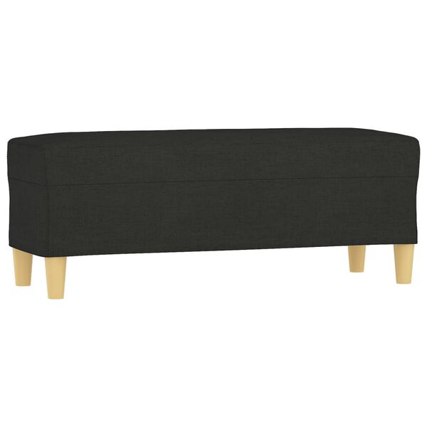 vidaXL Bench Black 100x35x41 cm Fabric