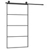 vidaXL Sliding Door with Hardware Set 102.5x205 cm ESG Glass&Aluminium