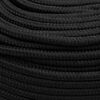 vidaXL Boat Rope Full Black 6 mm 100 m Polypropylene