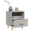 vidaXL Bedside Cabinet Concrete Grey 40x35x47 cm