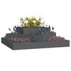 vidaXL Planter Grey 83x83x27 cm Solid Wood Pine