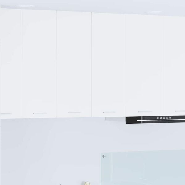 vidaXL Hanging Cabinet with Door White 30 x 31 x 80 cm Engineered Wood