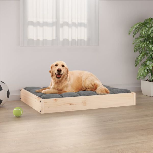 vidaXL Dog Bed 71.5x54x9 cm Solid Wood Pine