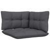 vidaXL 9 Piece Garden Lounge Set with Anthracite Cushions Pinewood