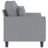 vidaXL 2-Seater Sofa Light Grey 120 cm Fabric