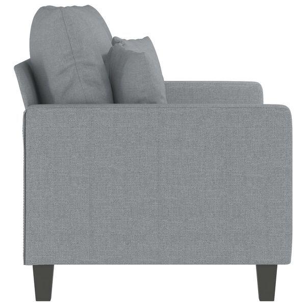 vidaXL 2-Seater Sofa Light Grey 120 cm Fabric