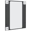 vidaXL Wall Mirror Black 50x60 cm Rectangle Iron