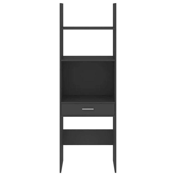 vidaXL Book Cabinet Grey 60x35x180 cm Engineered Wood