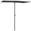 vidaXL Garden Parasol with Aluminium Pole 180x110 cm Anthracite