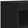 vidaXL Sideboard with LED Lights Black 41x37x100 cm