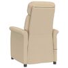 vidaXL Massage Chair Cream 70.5 x 96.5 x 95 cm Fabric and metal