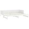 vidaXL Pull-out Day Bed without Mattress White 2x(90x190) cm