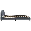 vidaXL Bed Frame "Dover" Dark Grey 180x200 cm King Velvet