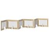 vidaXL Foldable Dog Gate with Stands 6 pcs Sonoma Oak 482 cm