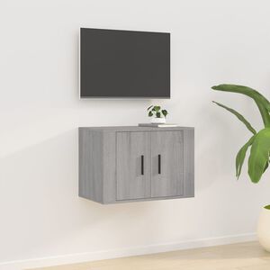 vidaXL Wall Mounted TV Cabinet Grey Sonoma 57x34,5x40 cm