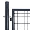 vidaXL Mesh Garden Gate Galvanised Steel 300x100 cm Grey