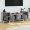 vidaXL TV Cabinet Grey Sonoma 160x35x55 cm Engineered Wood