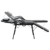 vidaXL Portable Facial Treatment Chair Faux Leather 185x78x76 cm Black