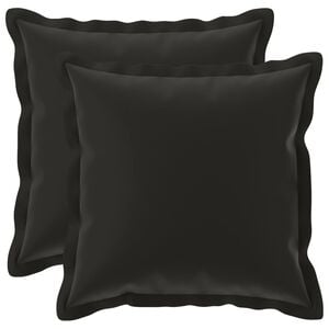 vidaXL Cushion Cover 2 pcs HOUTEN Black 40 x 40 cm Polyester