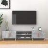 vidaXL TV Cabinet Concrete Grey 180x31.5x40 cm Engineered Wood
