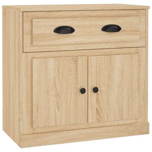 vidaXL Sideboard Sonoma Oak 70x35,5x67,5 cm Engineered Wood