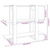 vidaXL Book Cabinet/Room Divider Black 100x30x87 cm