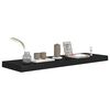 vidaXL Floating Wall Shelf Black 80x23.5x3.8 cm MDF