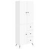 vidaXL Cabinet Set 2 pcs White Engineered Wood