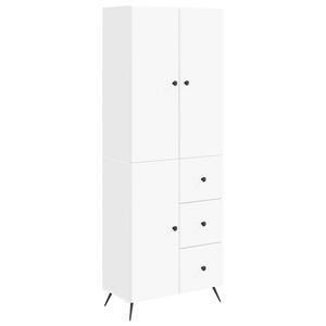 vidaXL Cabinet Set 2 pcs White Engineered Wood