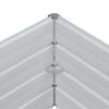 vidaXL Garden Raised Bed 480x80x45 cm Galvanized Steel Silver