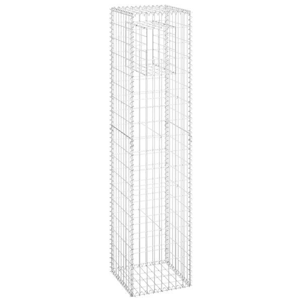vidaXL Gabion Basket Post 40x40x180 cm Iron
