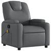 vidaXL Massage Recliner Chair Grey Faux Leather