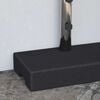 vidaXL Parasol Base Granite 25 kg Rectangular Black