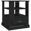 vidaXL Side Table Black 50x50x60 cm Engineered Wood